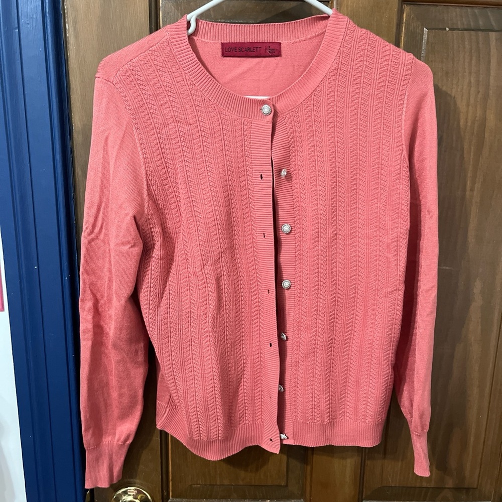 $20 for both!!! Scarlett Women's Coral Cardigan Sweater